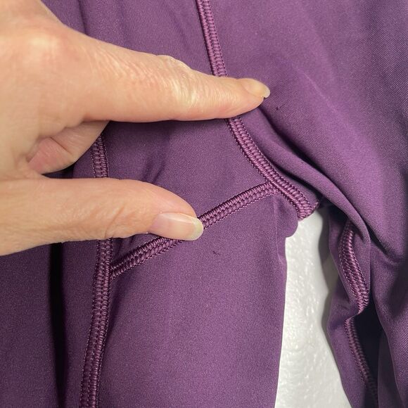 LULULEMON 1/4 Zip Pullover Size 4 Purple Running Active Performance Workout Gym - Picture 4 of 8